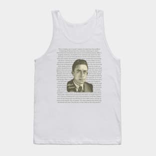 Albert Camus Portrait and Quote Tank Top